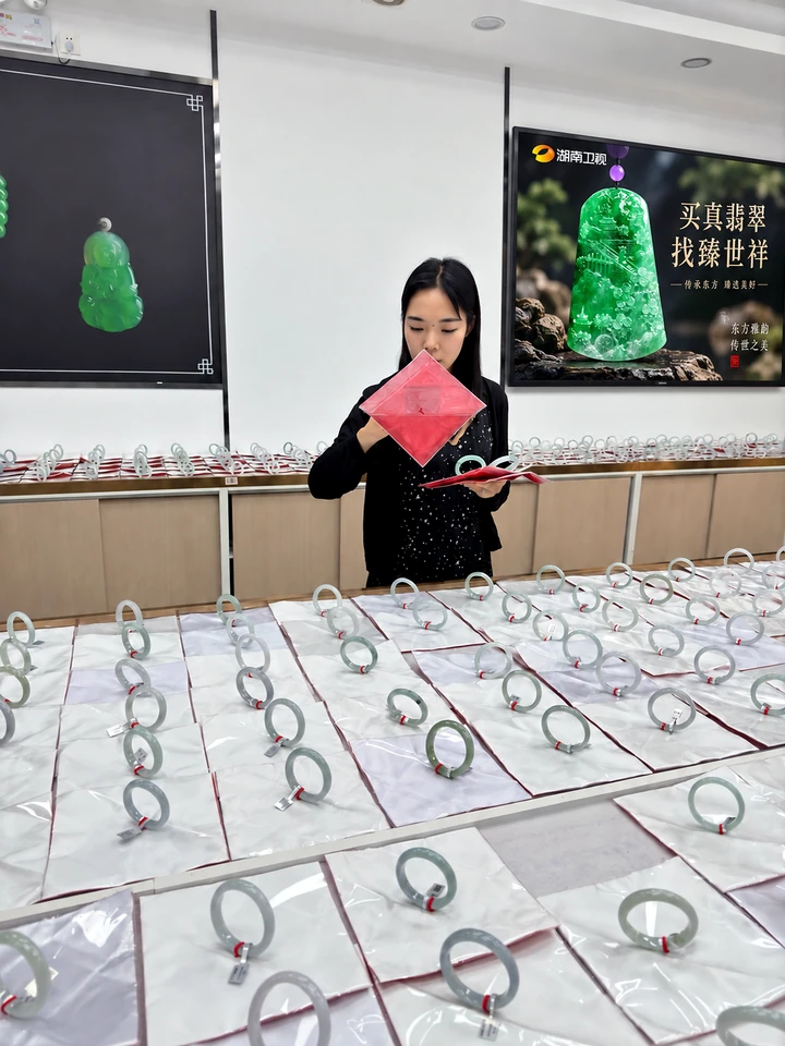 成品陈列与现场选货细节